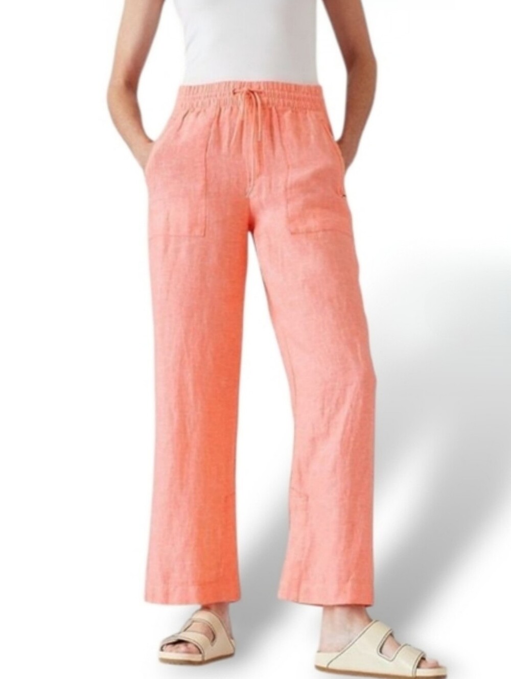 Athleta Retreat Linen Wide Leg Pant